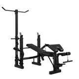 Garvee 7-in-1 Krafttraining Bank Mit Beinstrecker & Curl Für Heimfitness, Verstellbar & Faltbar, 900 lbs Stahlrahmen, Schwarz - Schwarz