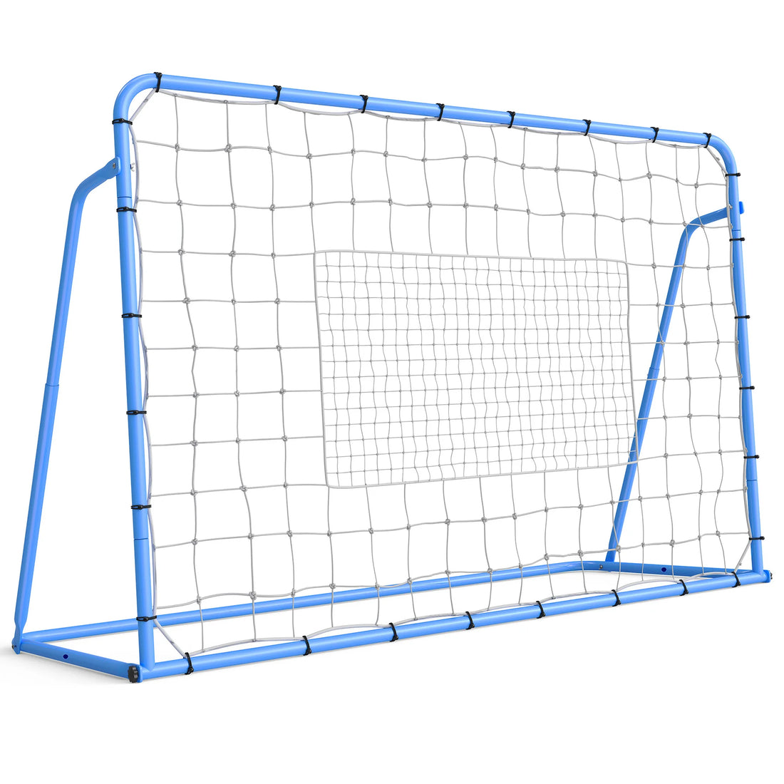 Garvee Fußball Rebounder Netz 184 x 123 cm, Verstellbar, Stahlrahmen, Wetterfest, Blau