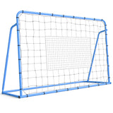 Garvee Fußball Rebounder Netz 184 x 123 cm, Verstellbar, Stahlrahmen, Wetterfest, Blau - Blau