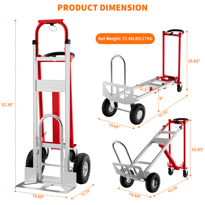 Klappbares Design und Abmessungen für einfache Lagerung