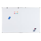 GARVEE Magnetisches Whiteboard 152 x 102 cm, Schreibtafel mit Aluminiumrahmen und Großer Stiftablage, Für Büro, Schule & Klassenzimmer, Weiß - Weiß