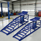 Garvee Hydraulischer Rutschfester Stahlheber für Automechaniker 24-36cm, Blau