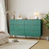 Garvee Schubladen-Organizer mit 6 Schubladen, 142 × 45 × 86 cm, für Büro und Schlafzimmer, Grün - Grün