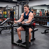 Garvee Preacher Curl Bench Verstellbar Bizeps Curl Maschine Stahlrahmen 1,5mm Polster Komfort Home Gym