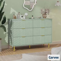 GARVEE Kommode mit 4 Schubladen 60 x 40 x 94 cm, Modernes Sideboard, Großer Stauraum für Schlafzimmer, Wohnzimmer, Büro & Flur, Weiß