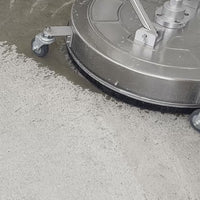 GARVEE 61 cm Flächenreiniger für Hochdruckreiniger, Edelstahl Terrassenreiniger bis 276 bar mit 4 Leichtlaufrollen, Doppelgriff, 9,5 mm Schnellkupplung und 2 Düsen