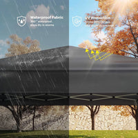 Garvee Pop Up Pavillon 3×3 m, 210D Oxford, Stahlrahmen, Für Camping & Events