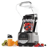 Garvee 1400W Standmixer mit 6 Automatikprogrammen – Touchdisplay, 2L PC-Behälter, Edelstahlmesser SUS304 – inkl. 300ml To-Go-Becher – Farbe: Dunkelgrau
