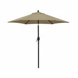 Garvee Garten-Sonnenschirm 230 cm - UPF 50+ - 180 g Polyester wasserabweisend - Kurbel & Neigefunktion - belüftet - rostresistent - Farbe: Khaki