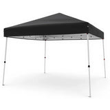 Garvee Pop Up Pavillon 3×3 m, Wasserdicht, UV-Schutz, Höhenverstellbar, Stahlrahmen, Schwarz - Schwarz