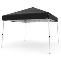 Garvee Pop Up Pavillon 3×3 m, Wasserdicht, UV-Schutz, Höhenverstellbar, Stahlrahmen, Schwarz