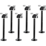 Garvee 6er-Set Wohnmobil-Stützen 53,6–87 cm, bis 2.267 kg je Stütze, mit Kurbel & Sechskantadapter, Schwarz