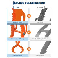 Garvee Schwerlast-Holzgreifer 36 Zoll – 4-Krallen-Zange, 1500 kg, für große Baumstämme