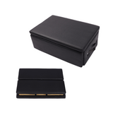 Garvee Klappbare Pilates Sitzbox Schwarz, Robust, Tragbar, Für Heimstudio Und Fitness, 24.4"x16.9"x9" - schwarz