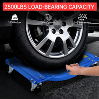 Garvee Auto-Rad Dolly Set 4 Stück – 8,9 cm Stahlrollen, 4536 kg Tragkraft, Stabil
