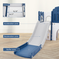 Garvee 8-in-1 Kinder Rutsche – Klettern, Basketballkorb, Tunnel, Stauraum, Modernes Design, 1–3 Jahre