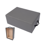 Garvee Pilates Reformer Sitzbox Klappbar Rutschfest Für Zuhause & Studio 24.4"x16.9"x9" Schwarz Grau - schwarz