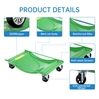 Garvee Auto-Rad Dolly Set 4 Stück – 8,9 cm Stahlrollen, 4536 kg Tragkraft, Stabil
