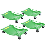 Garvee Auto-Rad Dolly Set 4 Stück – 8,9 cm Stahlrollen, 4536 kg Tragkraft, Stabil - Grün