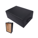 Garvee Pilates Sitzbox Für Reformer, Faltbar & Rutschfest, Robust, Schwarz, Für Heimstudio & Yoga, Tragbar, 24.4x16.9x9 Zoll - schwarz