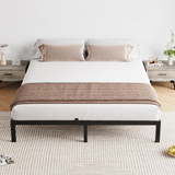 Garvee 6-Zoll Full Metallbettgestell Geräuschfrei Robuste Konstruktion Schwarz Plattformbett Schlafzimmer - schwarz