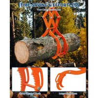 Garvee Schwerlast-Holzgreifer 36 Zoll – 4-Krallen-Zange, 1500 kg, für große Baumstämme